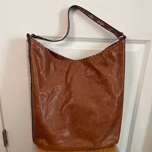 Frye Leather Painted Desert Studded Concho Hobo Bag